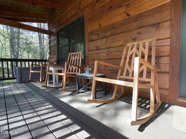 view of wooden terrace