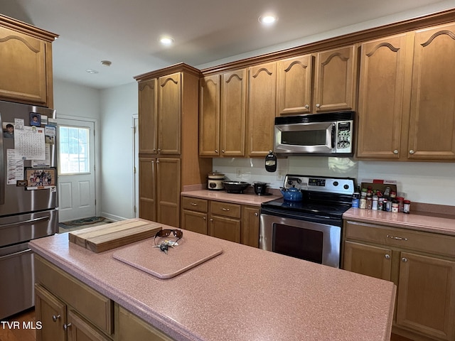 142 Oakwell Ln, Jonesborough, TN 37659 - kitchen with recessed lighting, stainless steel appliances, and light countertops