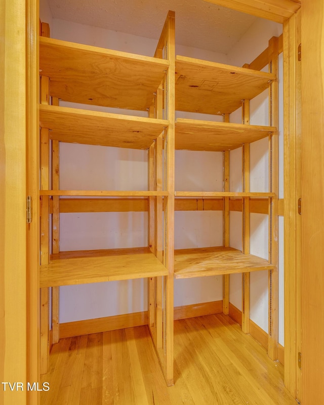 storage area featuring a sauna