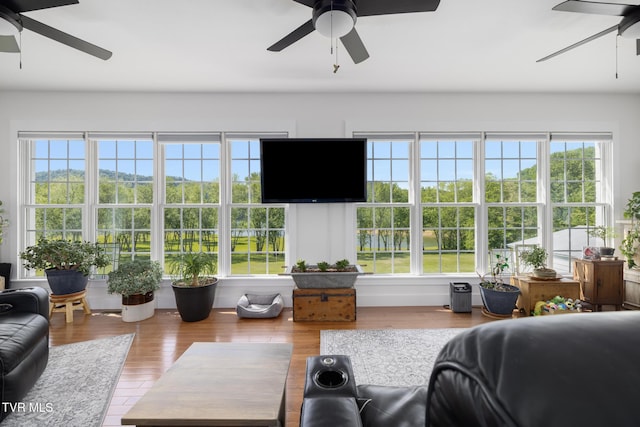 sunroom featuring a healthy amount of sunlight