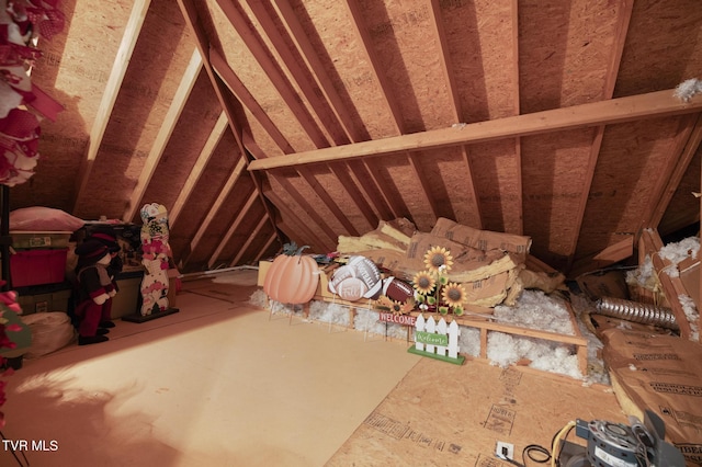 view of attic