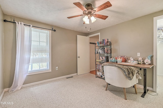 19032 Woodland Hills Rd, Abingdon, VA 24210 - carpeted office space with baseboards, visible vents, and a wealth of natural light