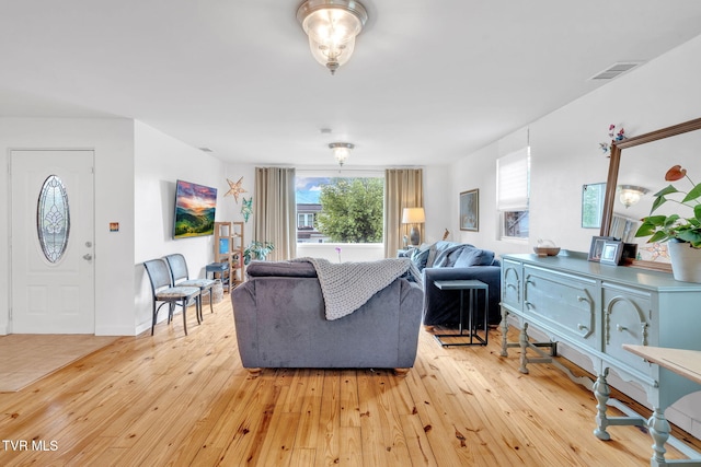 302 Wilson Ave, Johnson City, TN 37604 - living area with visible vents and light wood-type flooring