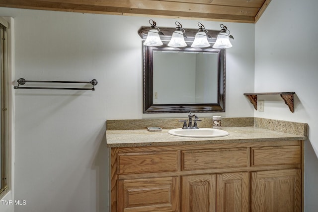bathroom with vanity