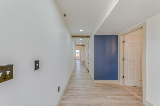 200 E Main St Unit 5, Johnson City, TN 37604 - hall featuring light wood-style floors, recessed lighting, and baseboards