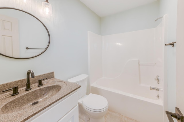 200 E Main St Unit 5, Johnson City, TN 37604 - full bath with shower / bath combination, vanity, tile patterned flooring, and toilet