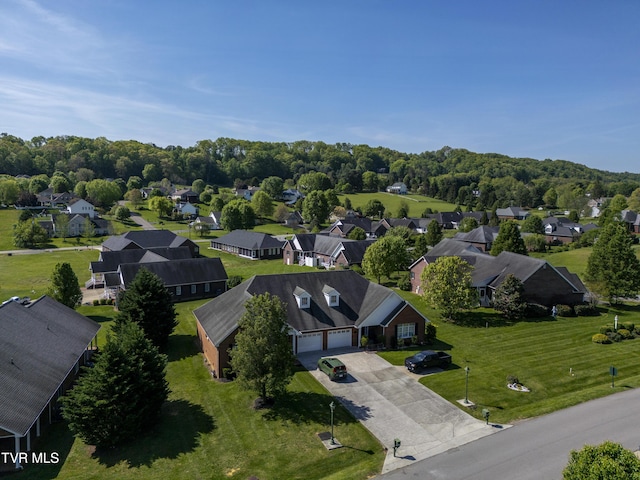 birds eye view of property featuring a residential view