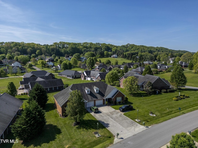 birds eye view of property featuring a residential view