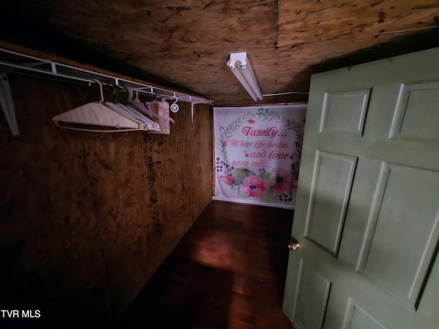 7231 Rocky Fork Rd, Wise, VA 24293 - spacious closet featuring dark wood-style flooring