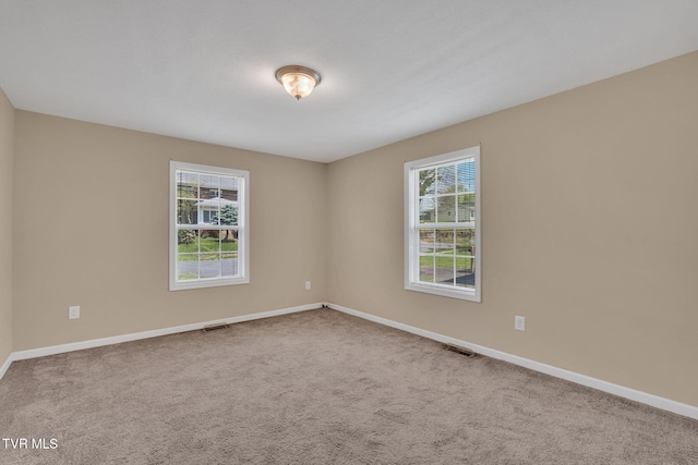 228 Taylor St, Bristol, TN 37620 - unfurnished room with visible vents, carpet flooring, and baseboards