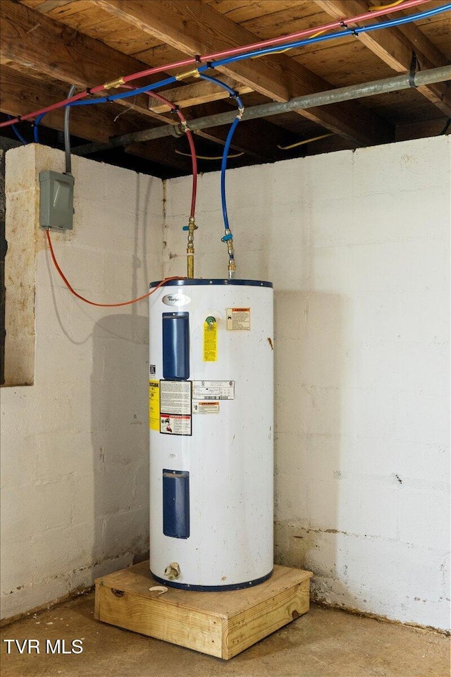 utilities featuring water heater