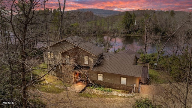 342 Ripshin Lake Rd, Roan Mountain, TN 37687 - aerial view with a water and mountain view and a forest view