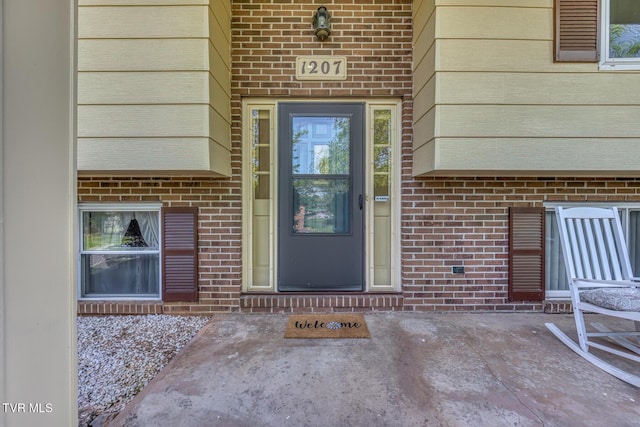 view of entrance to property
