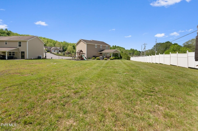 105 Dewey Ct, Bristol, VA 24201 - view of yard featuring fence and a playground
