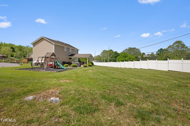 105 Dewey Ct, Bristol, VA 24201 - view of yard with a playground and fence