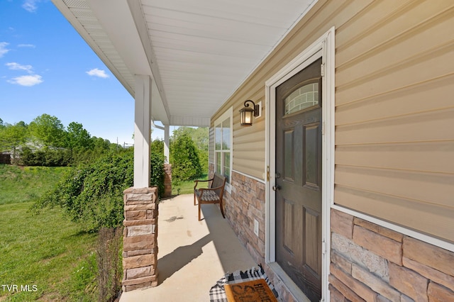 105 Dewey Ct, Bristol, VA 24201 - view of patio / terrace with a porch