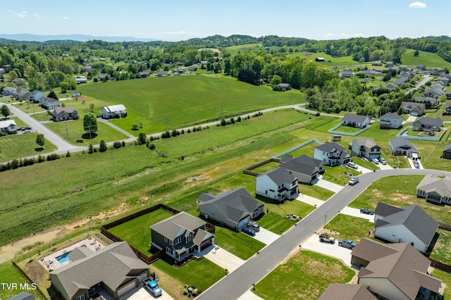 birds eye view of property featuring a residential view