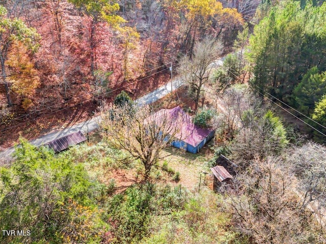 1200 Jackson Hollow Rd, Mosheim, TN 37818 - aerial view featuring a view of trees