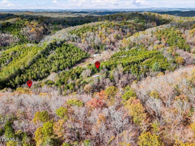 1200 Jackson Hollow Rd, Mosheim, TN 37818 - birds eye view of property featuring a wooded view
