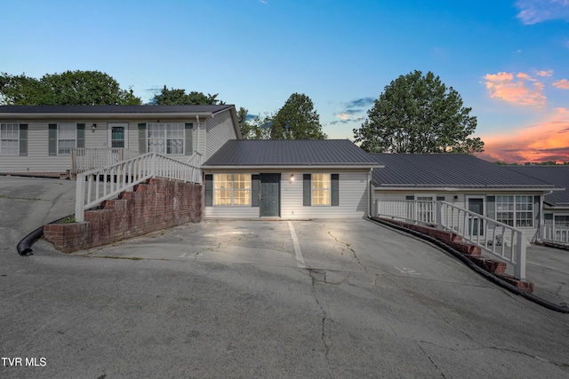 1700 Lone Oak Rd Unit 12, Johnson City, TN 37604 - view of front of property featuring driveway and metal roof