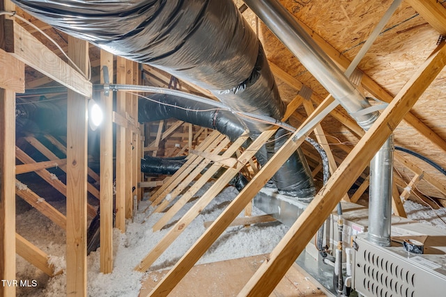 view of attic