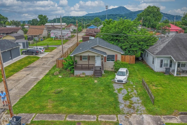 954 Maple St, Kingsport, TN 37660 - aerial perspective of suburban area featuring a mountainous background