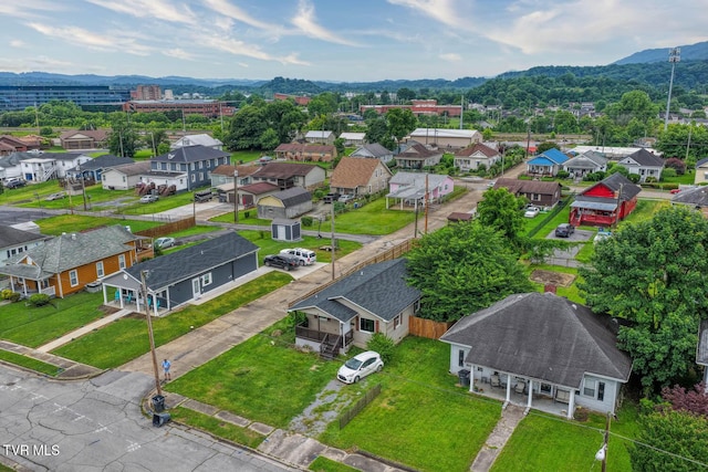954 Maple St, Kingsport, TN 37660 - aerial view of residential area with mountains