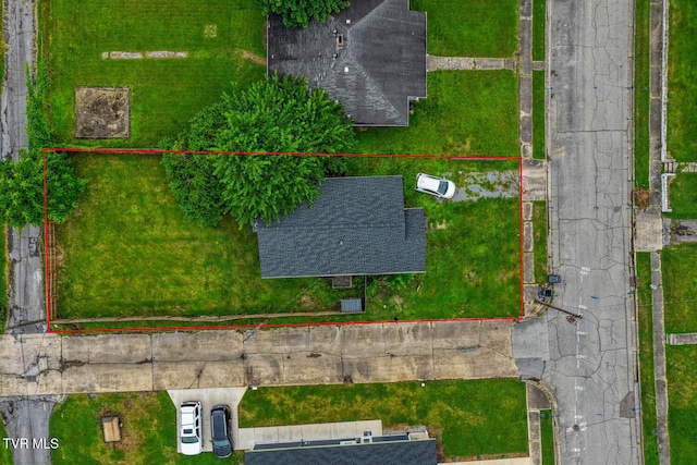 954 Maple St, Kingsport, TN 37660 - aerial view of property's location with property boundaries highlighted