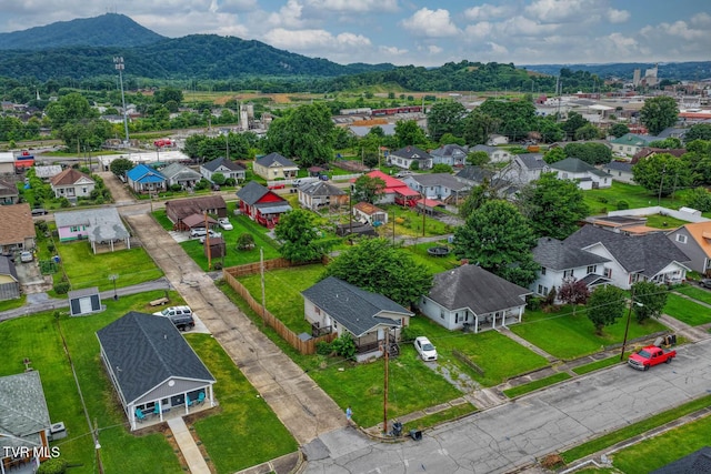 954 Maple St, Kingsport, TN 37660 - aerial view of residential area with mountains