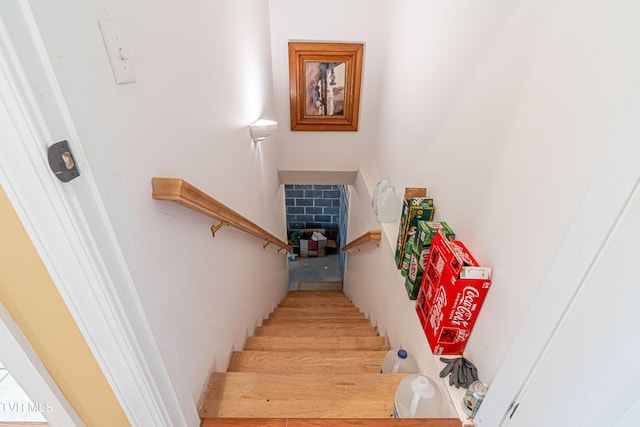view of stairway