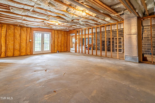 misc room with concrete floors