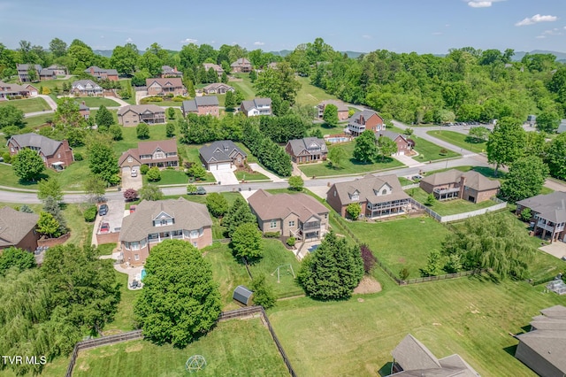 drone / aerial view featuring a residential view