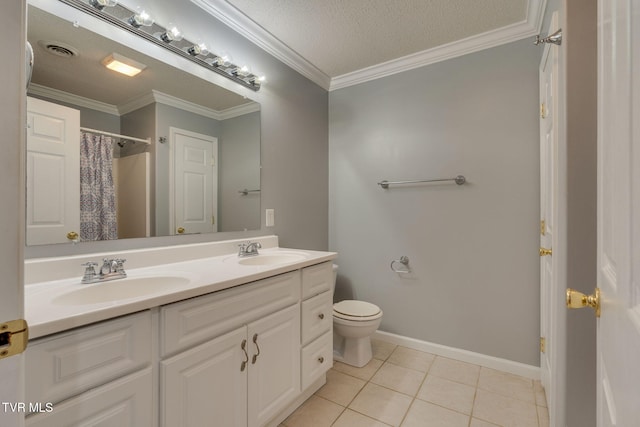 241 Stone Edge Cir, Kingsport, TN 37660 - bathroom with toilet, visible vents, a sink, and tile patterned flooring