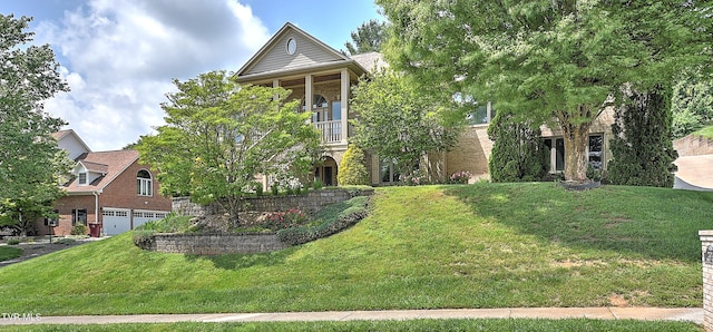 2304 Granite Dr, Johnson City, TN 37604 - view of front of property with a garage and a front lawn