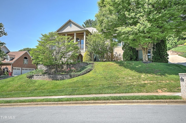 2304 Granite Dr, Johnson City, TN 37604 - neoclassical / greek revival house featuring a front lawn and a garage
