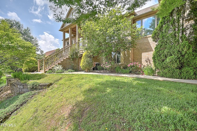 2304 Granite Dr, Johnson City, TN 37604 - view of yard with stairs