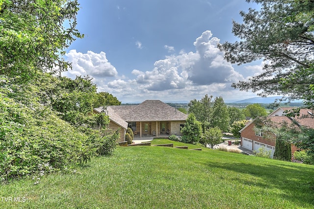 2304 Granite Dr, Johnson City, TN 37604 - exterior space with a yard and brick siding