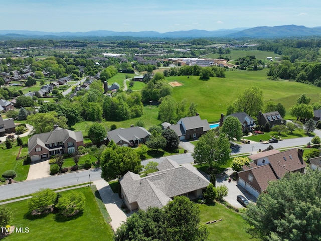 2304 Granite Dr, Johnson City, TN 37604 - bird's eye view featuring a residential view and a mountain view