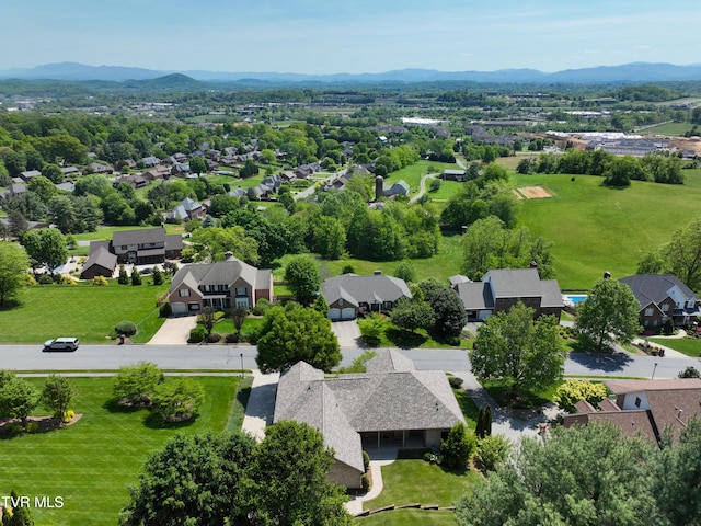 2304 Granite Dr, Johnson City, TN 37604 - birds eye view of property with a residential view and a mountain view