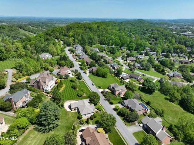 2304 Granite Dr, Johnson City, TN 37604 - bird's eye view featuring a wooded view and a residential view