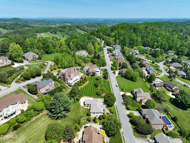 2304 Granite Dr, Johnson City, TN 37604 - aerial view with a residential view and a wooded view