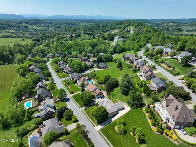 2304 Granite Dr, Johnson City, TN 37604 - drone / aerial view with a wooded view and a residential view