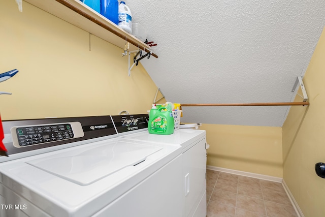 436 Headtown Rd, Jonesborough, TN 37659 - laundry room with washer and dryer, light tile patterned flooring, laundry area, and baseboards