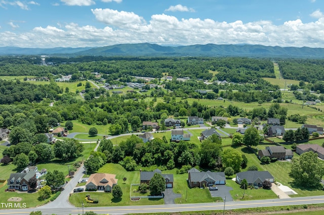 436 Headtown Rd, Jonesborough, TN 37659 - aerial perspective of suburban area featuring a mountain backdrop