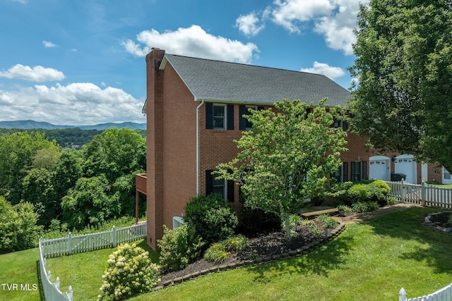 436 Headtown Rd, Jonesborough, TN 37659 - view of side of home with a chimney, brick siding, and a shingled roof