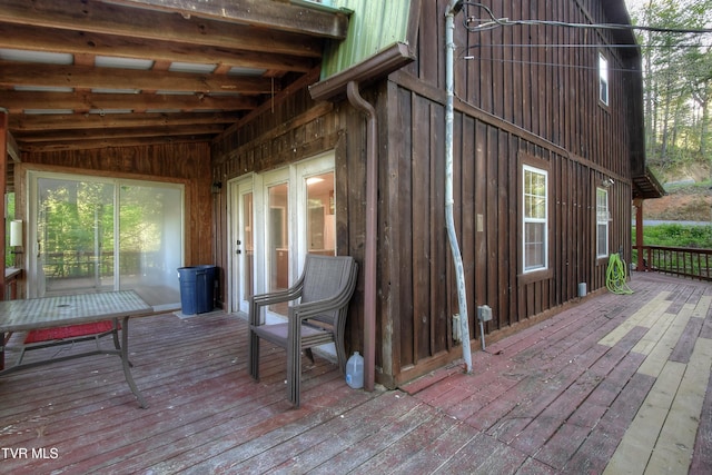 view of wooden terrace