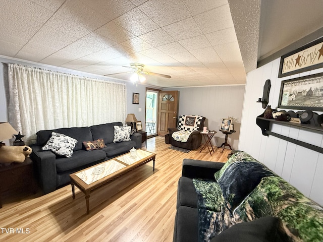 125 Babb Rd, Elizabethton, TN 37643 - living area featuring ceiling fan and wood finished floors