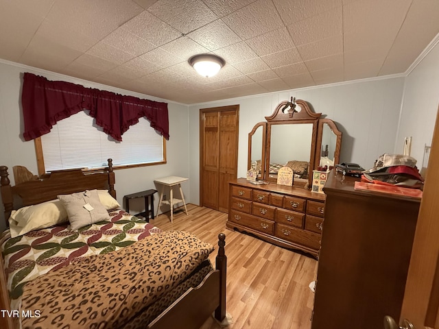 125 Babb Rd, Elizabethton, TN 37643 - bedroom featuring ornamental molding and light wood-type flooring