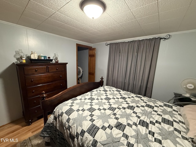 125 Babb Rd, Elizabethton, TN 37643 - bedroom featuring ornamental molding and light wood-style flooring
