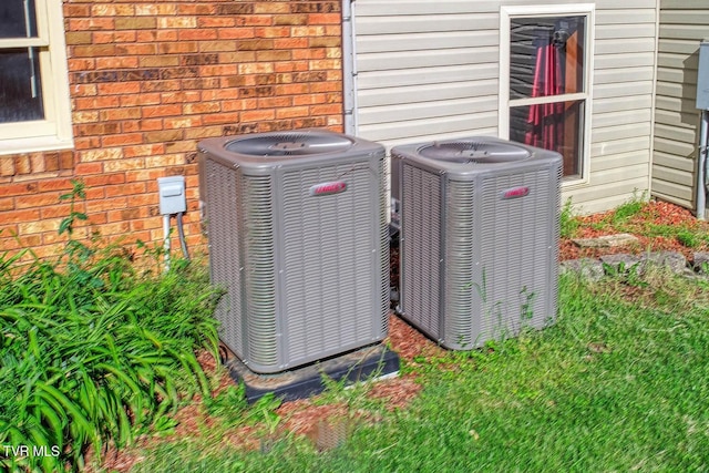 2653 Suffolk St, Kingsport, TN 37660 - exterior view of central AC unit and brick siding